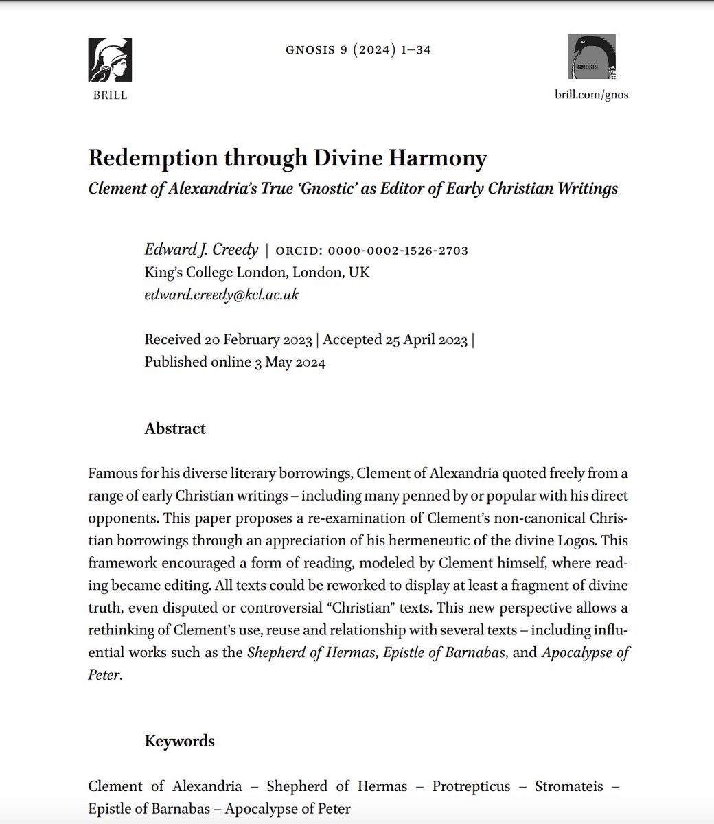 Nice to see this out this month, the fruit of an SBL paper back in 2022.