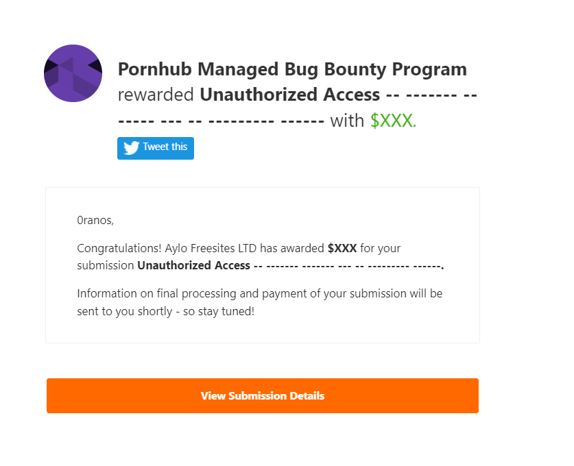 the_amazeng's tweet photo. I earned $XXX for my submission on @bugcrowd https://t.co/SaD87jYCRj #ItTakesACrowd #BugBounty https://t.co/gA1Z55wu28