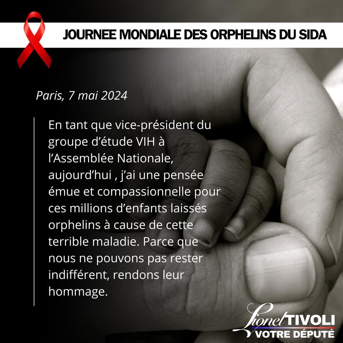 🫶Journée mondiale des orphelins du SIDA, ayons une pensée pour eux, privés de leurs parents, ensemble accentuons la recherche #sida #assembleenationale #solidarite #soutien #sante #recherche#recherchemedicale