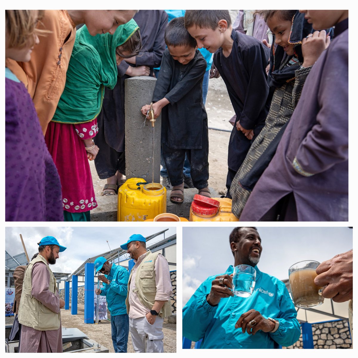 Clean water is crucial for child survival. Thanks to flexible Global Thematic Funding, @UNICEFAfg can bring eco-friendly water facilities to communities like Sorobi in central Afghanistan, where a new water treatment plant is giving 9,000 people (4,000 children) safe access.