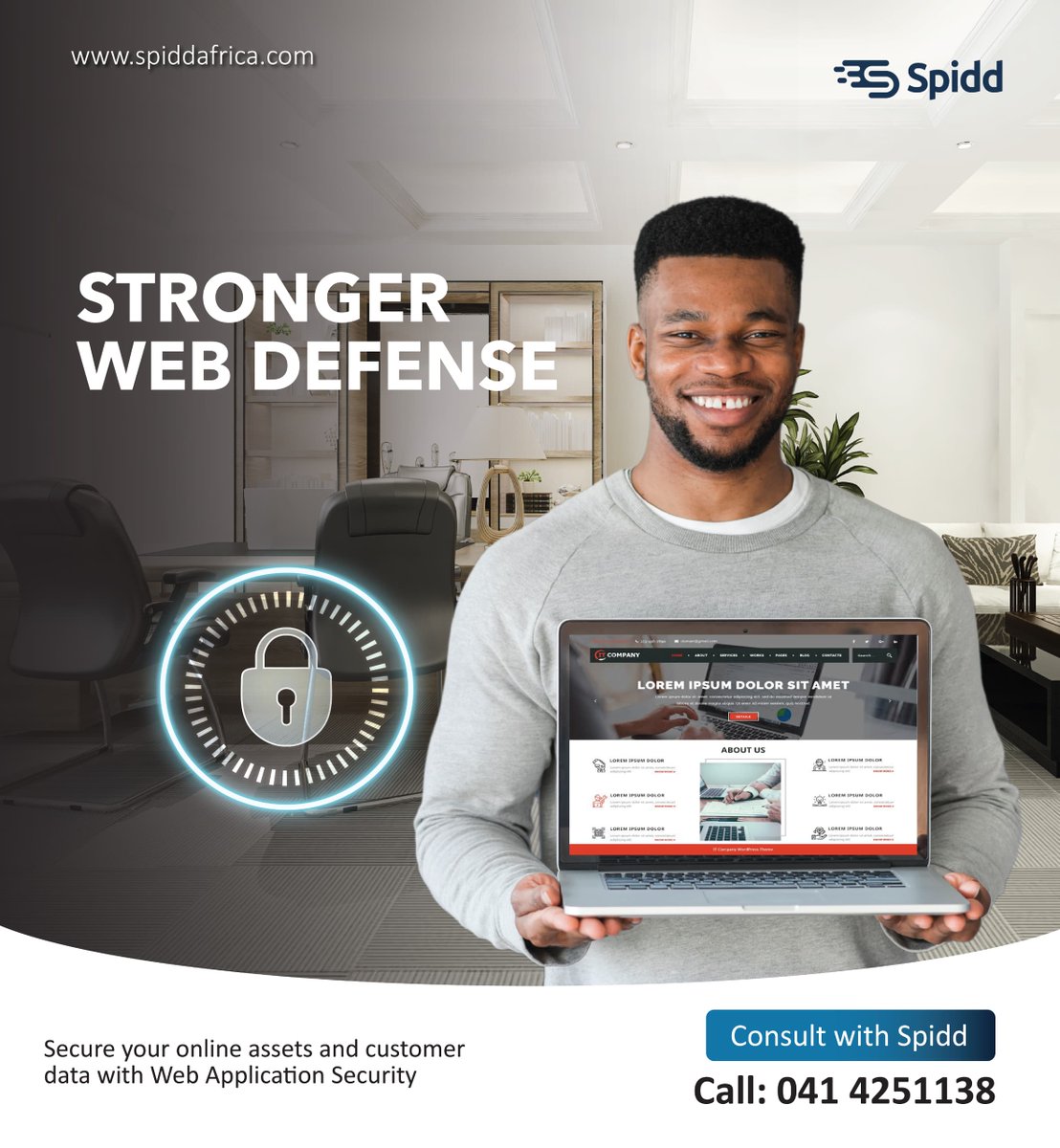 Safeguard your online presence with our top-notch Web Application Security solutions. Protect your website from cyber threats and ensure your customers' data is safe and secure. Stay one step ahead of hackers with Spidd Africa.

Call: 041 425113

#WebSecurity #CyberProtection