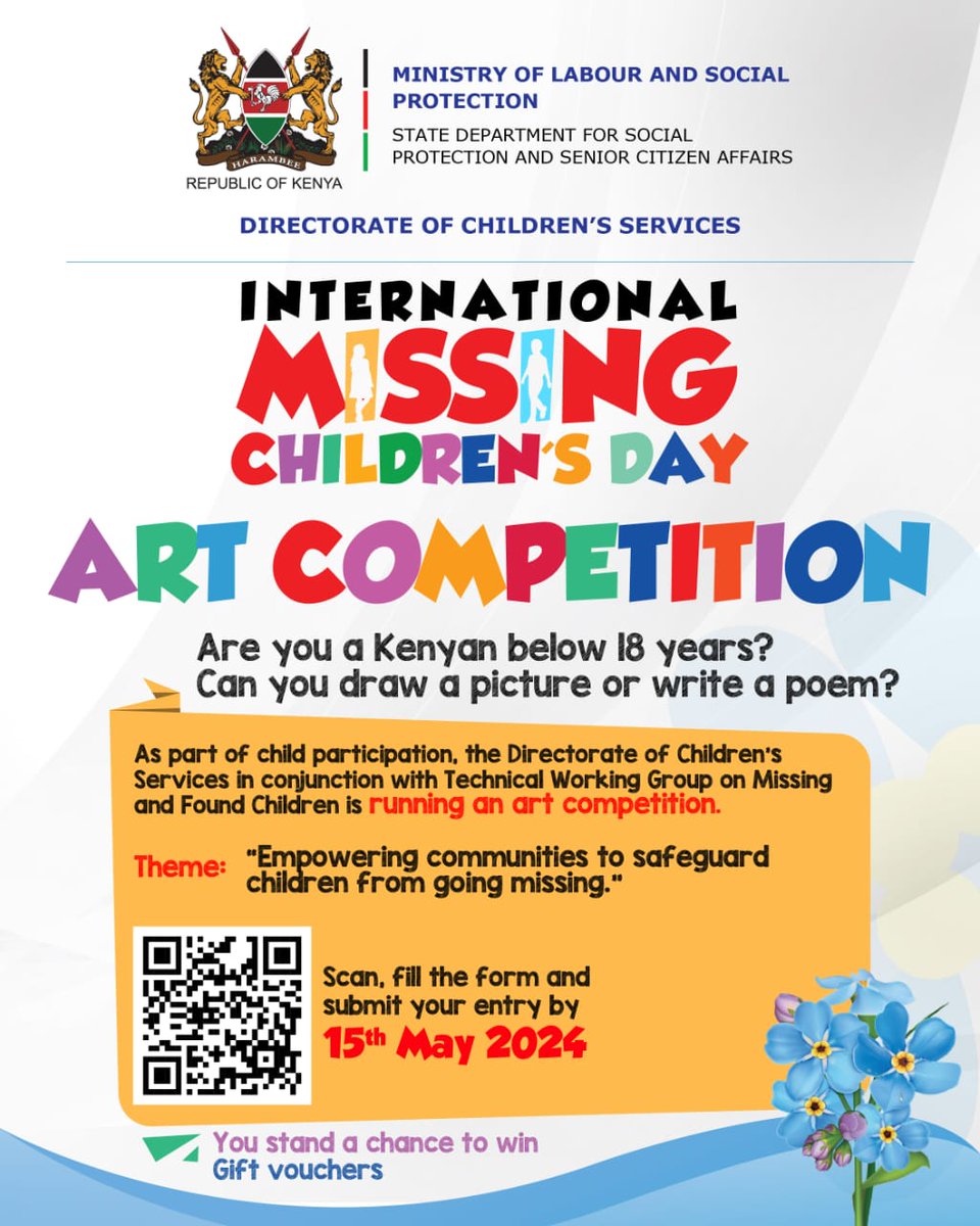 Are you a Kenyan below 18 years? Can you draw a picture or write a poem?