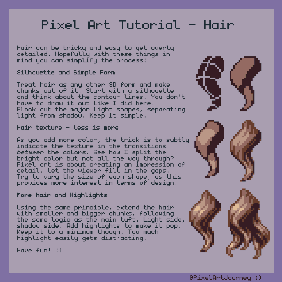 PixelArtJourney's tweet photo. Anyone need a few pixel art tutorials? ✨#pixelart 

Thanks to my Patreons for supporting these 🥰 https://t.co/ZAK2re1EQB