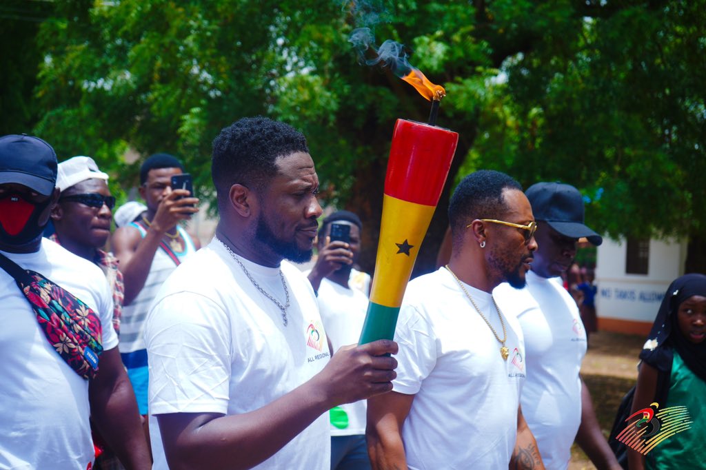 Wa was just delightful!! On to the next. Can you guess where we are headed off to?? #allregionalgames #torchrelay #sportsinghana #football #boxing #volleyball #paraathletics #armwrestling #esports #track #basketball #tennis