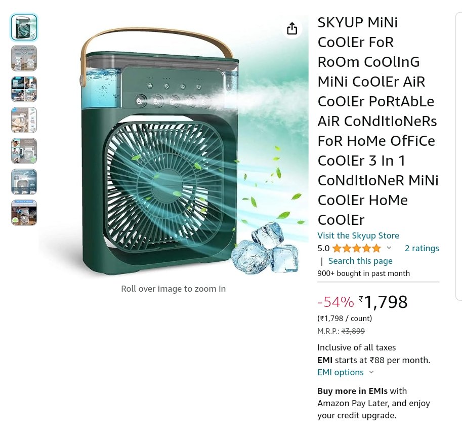 SKYUP MiNi CoOlEr FoR RoOm CoOlInG MiNi CoOlEr AiR CoOlEr PoRtAbLe AiR CoNdItIoNeRs FoR HoMe OfFiCe CoOlEr 3 In 1 CoNdItIoNeR MiNi CoOlEr HoMe CoOlEr amzn.to/3WvfrUU via @amazon