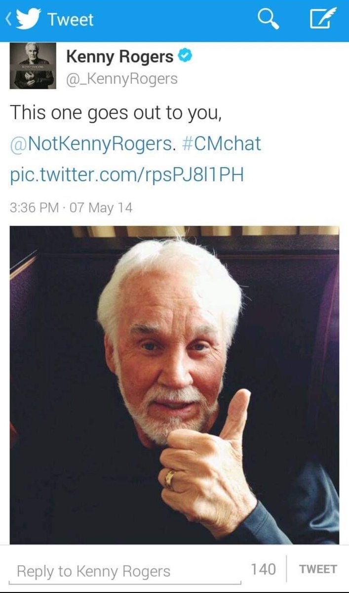 10 years ago today on Twitter, Kenny Rogers sent me a thumbs up. For all you newcomers to the site, this was before everyone just screamed about politics all day and the whole place was overrun by porn bots.