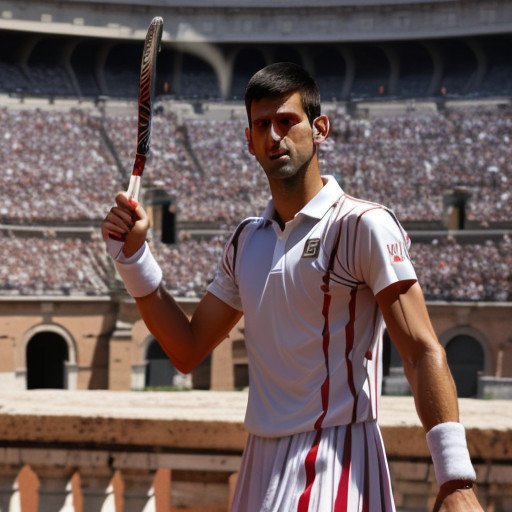 'Are you not entertained?'
Novak the Gladiator 💪🏟️

@DjokerNole good luck in Rome!
#Djokovic #GOAT𓃵 #Nolefam #Srbija