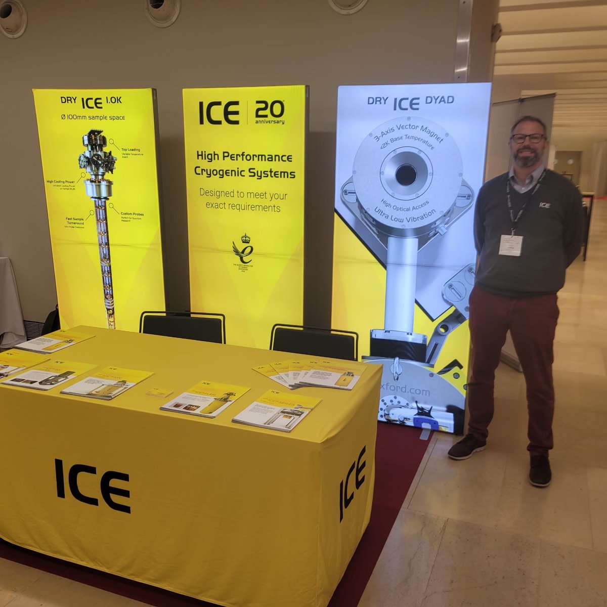 Day 1 underway at QUANTUMatter 2024 in San Sebastian. Visit our stand 📍 26 to see the latest developments in Quantum Cryogenics! #cryogenics #quantumcomputing #quantum #research #exhibition #ICEoxford20