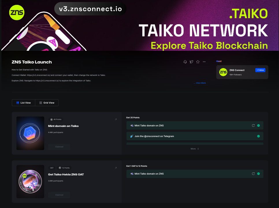 🪖🪂 New quest from @taikoxyz on @Galxe!

To create the domain name, you just need to have #ETH on the #hekla_L2 network.

I will comment on the #Bridge  link + the Galxe link if you wish to participate. 

#AirdropSeason #AirdropCrypto #airdropalertdaily #FreeMoney #investor…