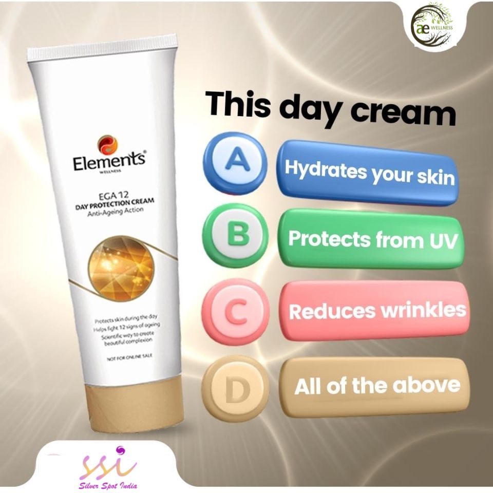 Elements Wellness Day Protection Cream has many benefits. What do you think? Comment your answers below!

#Skincare #DayProtectionCream #IsItTrue  #TimeToFindOut #SkincareGoals #FlawlessSkin #ElementsWellness #India #silverspotindia #silverspotindiahub