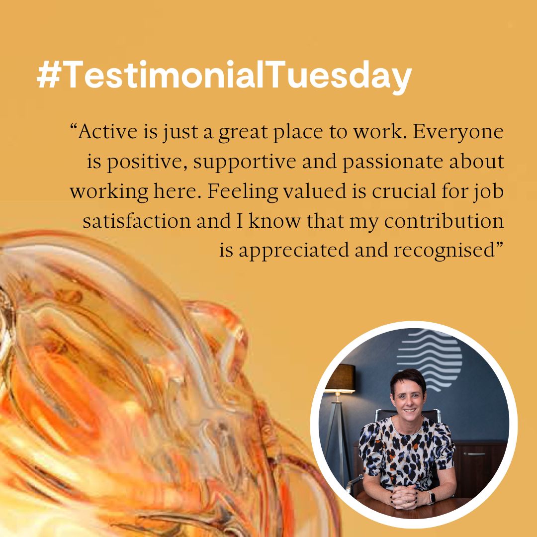 💥It's #TestimonialTuesday and here's what our @RachelMActive likes about working here at Active 👇👇 Do you feel appreciated at work? #TheClearAdvantage #ActiveSpirit