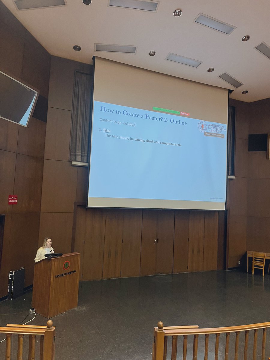 Wrapping up the medical research lecture series-cycle 3 with a much needed session on “Poster preparation & presentation skills” by Dr. @Nadaassaf17 We thank all our speakers, organizers and participants for a very successful cycle @Marlene__ch @AyaHamm90513346 @HakimLara