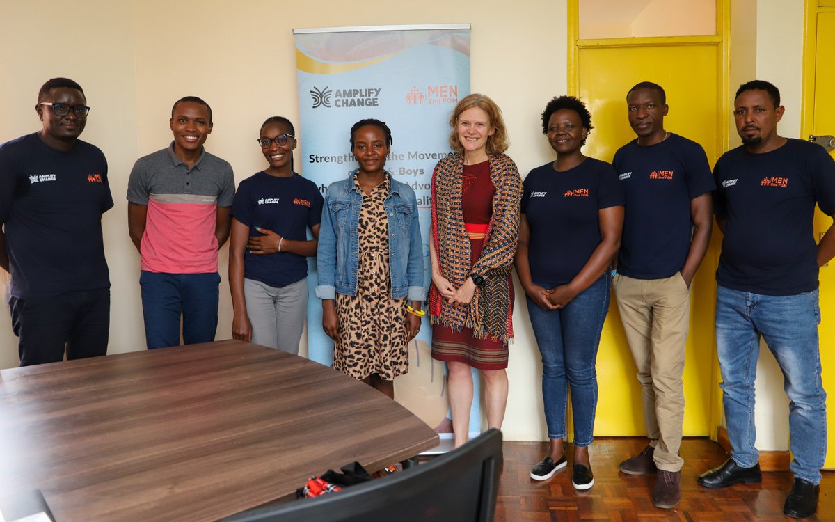 Thrilled to have hosted @amplifyfund CEO @grethepetersen and team in our office today. We had a deep dive into our project, that they support, aimed at strengthening men and boys advocating for gender equality across five counties in #Kenya #GenderEquality #MenEndFGM