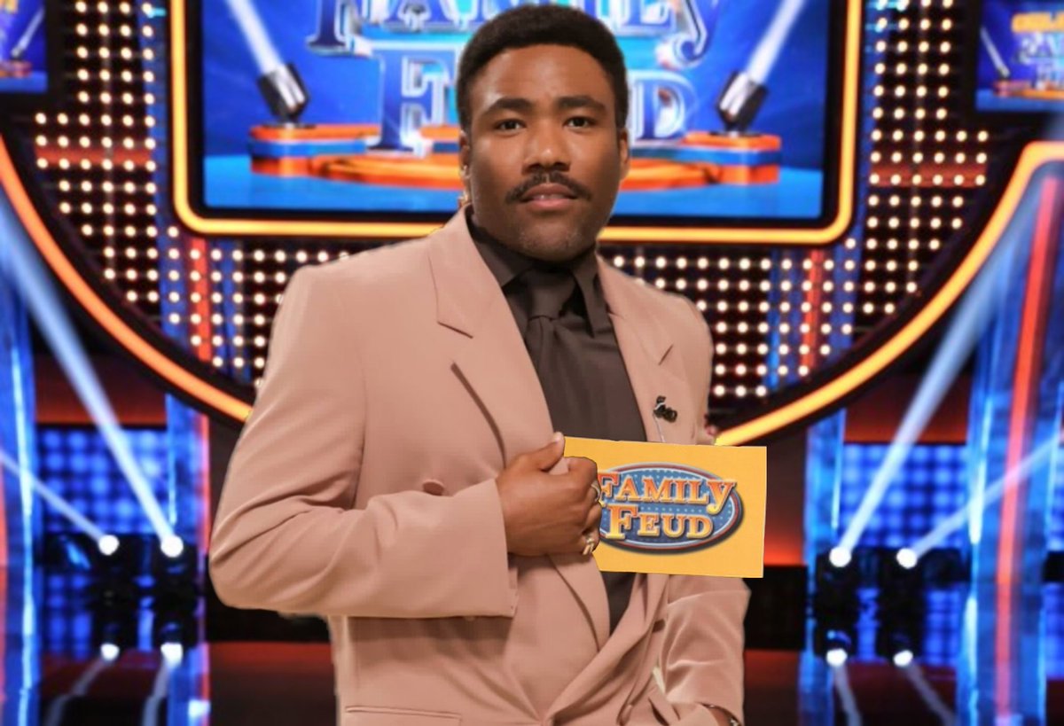 Donald Glover at #FamilyFeud