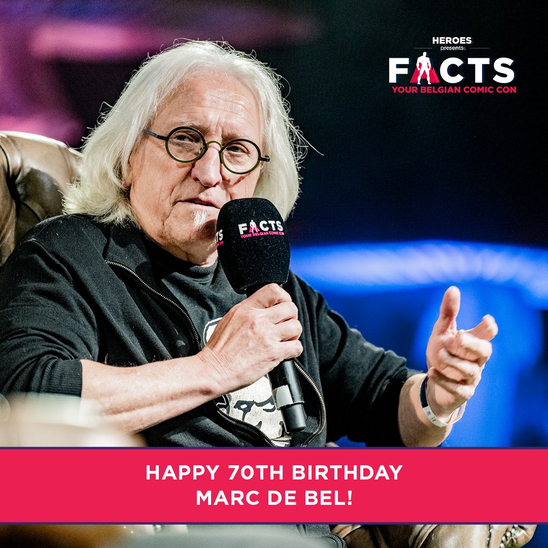 🎉🎈 Vlaams jeugdboekenauteur Marc de Bel wordt vandaag 70! Heb jij zijn nieuwste Kriegels-boek al gelezen? 😈 En wat is jouw favoriete Marc de Bel-boek aller tijden? 📓 (Foto genomen op FACTS Spring 2024 (april))