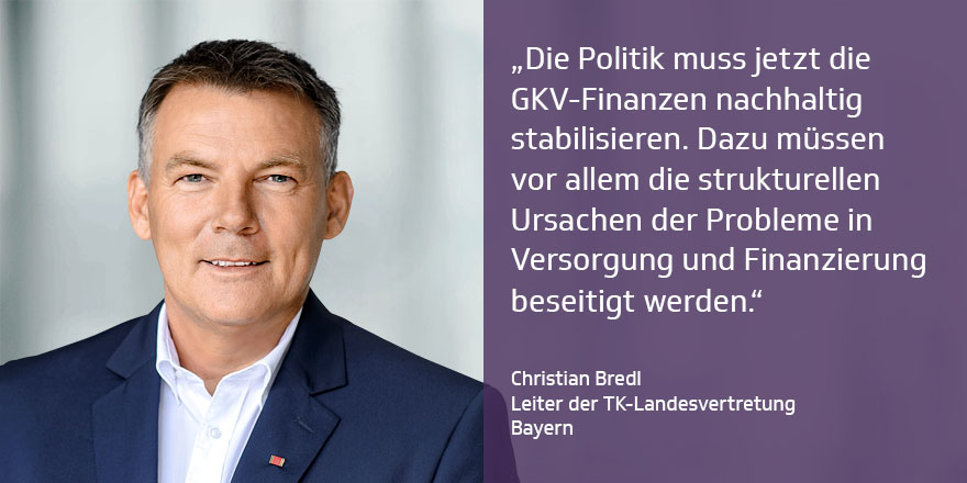 Die Gesundheitspolitik muss dringend die GKV-Finanzen stabilisieren. Tut sie dies nicht, wird sie bald vor der Alternative stehen, entweder Leistungen in bedeutendem Umfang einzuschränken oder die Beitragszahlenden in noch stärkerem Maß finanziell zu belasten. ^CB