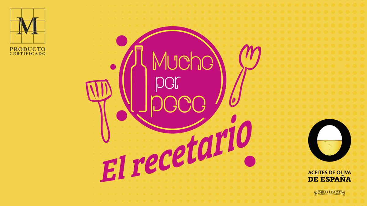 🌟 Recetario '¡Mucho por Poco!' 🌟 Descarga este #recetario elaborado por @AceitesOlivaES con el que descubrirás que los #AceitesdeOliva te dan mucho por poco🌿✨ bit.ly/3w3s9iV Saca al #chef que llevas dentro cocinando con #AceitedeMadrid🧑