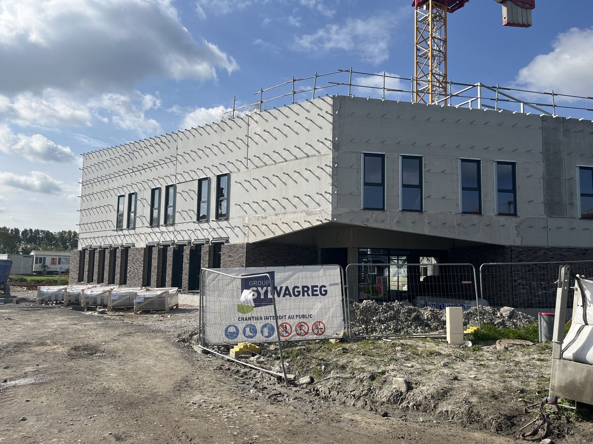 Les travaux du nouveau BTP CFA Gravelines avancent à grands pas. #emploi #Formation #alternance #Gravelines