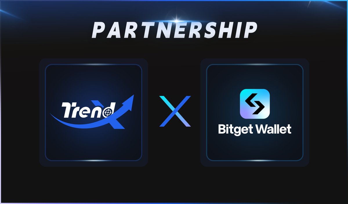 We are thrilled to announce our partnership with @BitgetWallet 🚀🚀 🪩Bitget Wallet is the ultimate Web3 multi-chain wallet, offering a comprehensive platform with wallet, Swap, NFT Market, DApp Browser, and Launchpad functionality. #BitgetWallet #Web3 #AI #TrendX