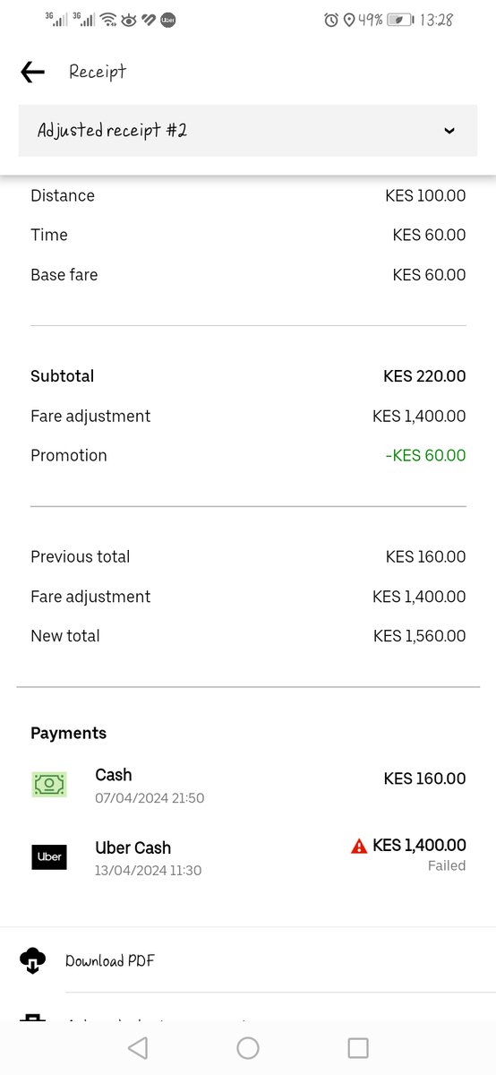 Mishelmsupa's tweet photo. @Uber hey I just need to understand how i took a ride and paid for it only to wake up the next to receive an unpaid balance on my app with a ridiculous amount charge on the same trip, calling the driver he said he has sent emails but no reply my receipt was adjusted 2 why https://t.co/8K56mAYgrF