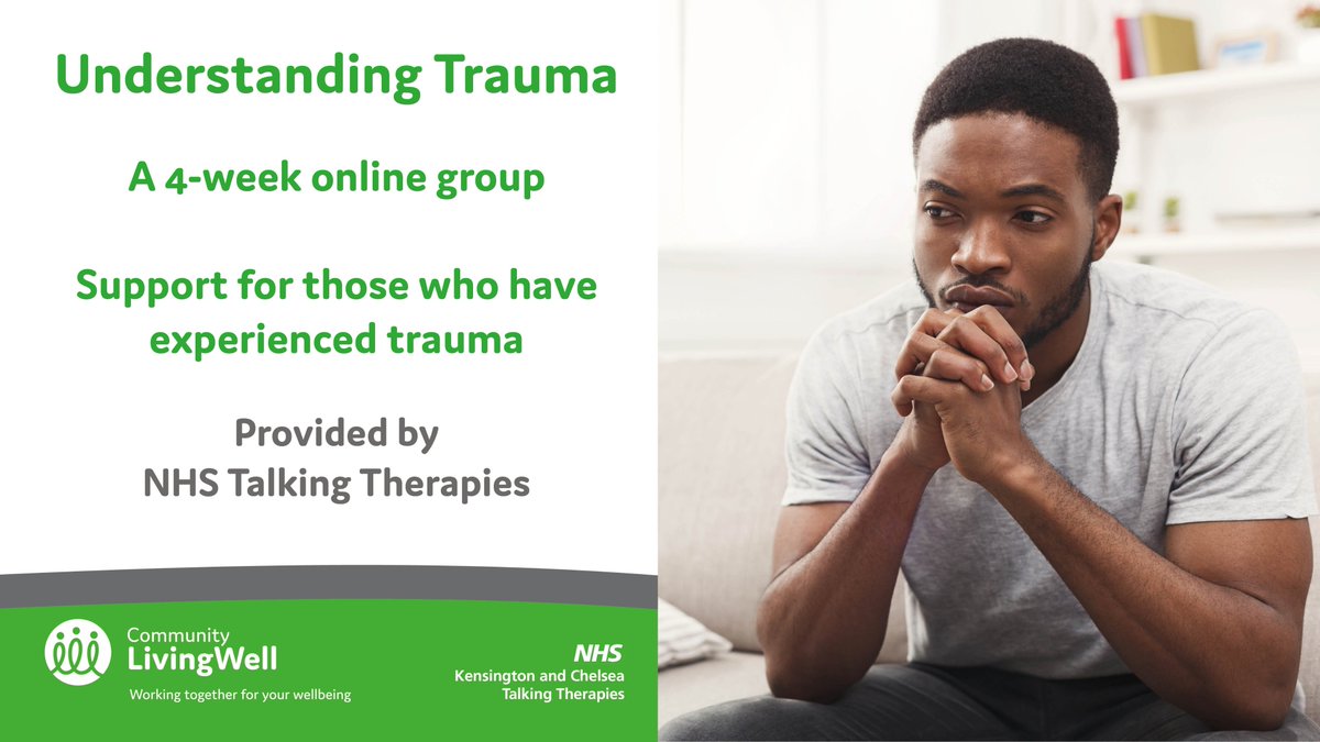 This free 4-week online group is to support you in having a better understanding of PTSD and to manage symptoms of PTSD that you may be experiencing. The next group starts on Mon 13 May. Find out more and sign up: communitylivingwell.co.uk/event/understa…