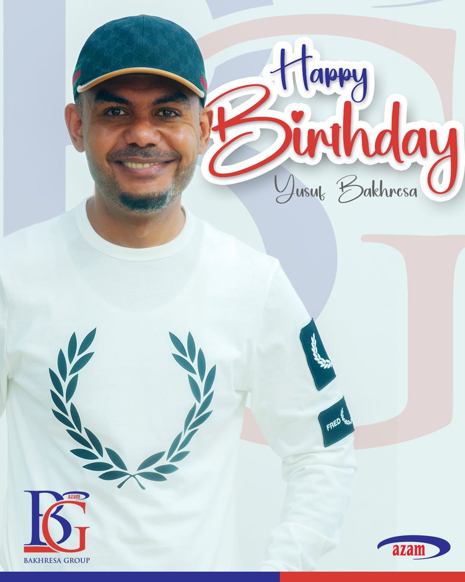 Leo ni kumbukizi ya kuzaliwa kwa mmoja wa Wakurugenzi Watendaji wa Azam Media Limited, @yusufbakhresa, ambaye pia ni Mmiliki wa @azamfcofficial, ungana nasi kumtakia maisha marefu na yenye furaha zaidi.

#HappyBirthday #YusufBakhresa