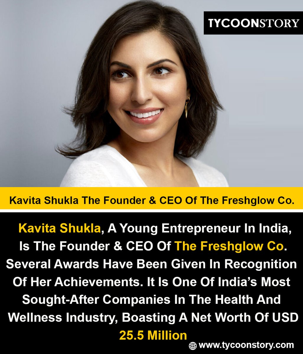 Kavita Shukla The Founder & CEO Of The Freshglow Co.

#KavitaShukla #FreshglowCo #FoodSafety #InnovationLeader #FoodWaste #Entrepreneurship #Sustainability #HealthAndWellness
#BiodegradablePackaging #NaturalProducts #StartupFounder 

tycoonstory.com