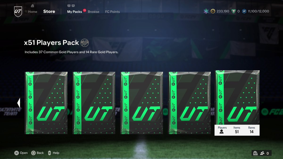 400 PPs and 13x 89 pack exchanges 1 Adeyemi thats it, cold from EA coldddd