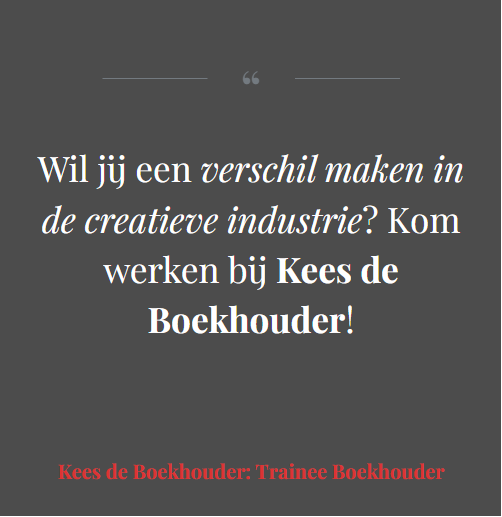 Kees de Boekhouder in Amsterdam / Rotterdam / Utrecht zoekt een Trainee Boekhouder voor 32 uur per week | Vacature voor een Leertraject, #Traineeship | Sluitingsdatum: geen - culturele-vacatures.nl/2024/05/kees-d…