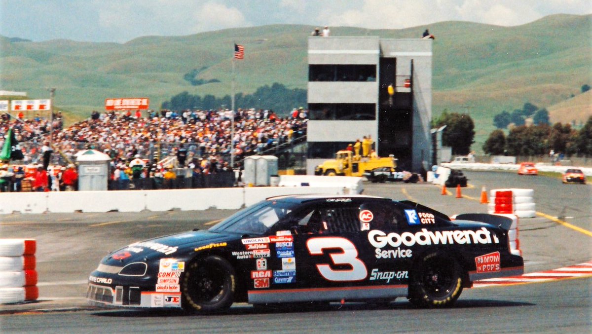 Dale Earnhardt won the 1995 Save Mart Supermarkets 300 at Sonoma 29 years ago today. 🏁 It was Earnhardt's only Winston Cup road course win. #TheIntimidator 🏁 @RaceSonoma