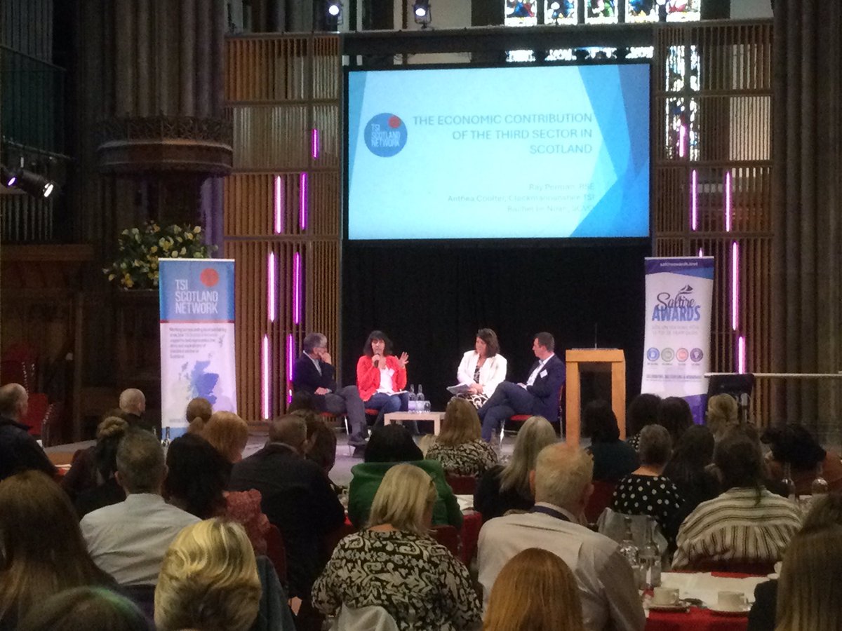 Panel discussion…why the third sector matters economically with @scvotweet @AntheaCtsi and Ray Perman of @RoyalSocEd