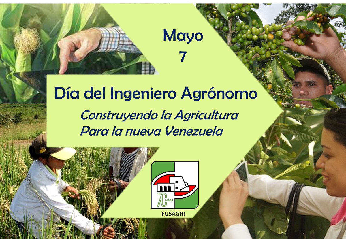 Feliz día a los agrónomos y agrónomas que están desarrollando la nueva agricultura venezolana. #Bioeconomía #AgriculturaRegenerativa #AgriculturaInteligente #DesarrolloRural