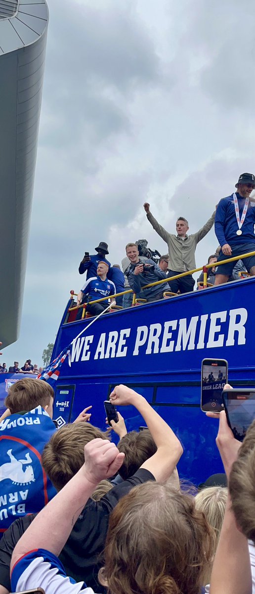 What a weekend! Memories we will never forget 💙 #ITFC #promotion #wearepremierleague #inmckennawetrust