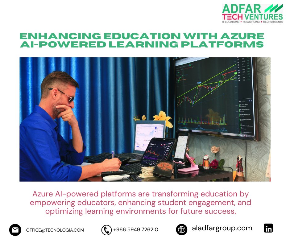 Unlocking the Future: Azure AI transforms education, delivering personalized learning, data-driven insights, and optimized resources for empowered learners.

Contact us: aladfargroup.com

#azureai #adfartech #azurecosmosdbconf #azurecloudservices