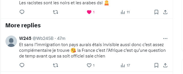 MissAmandaDu38's tweet image. Ils m'arrive parfois de tomber sur des tweets comme ça...🙄

Certains ont manifestement des projets à long terme, pour notre beau pays...🫣🇫🇷👀 

#Africanisation ↔️ #TiersMondisation