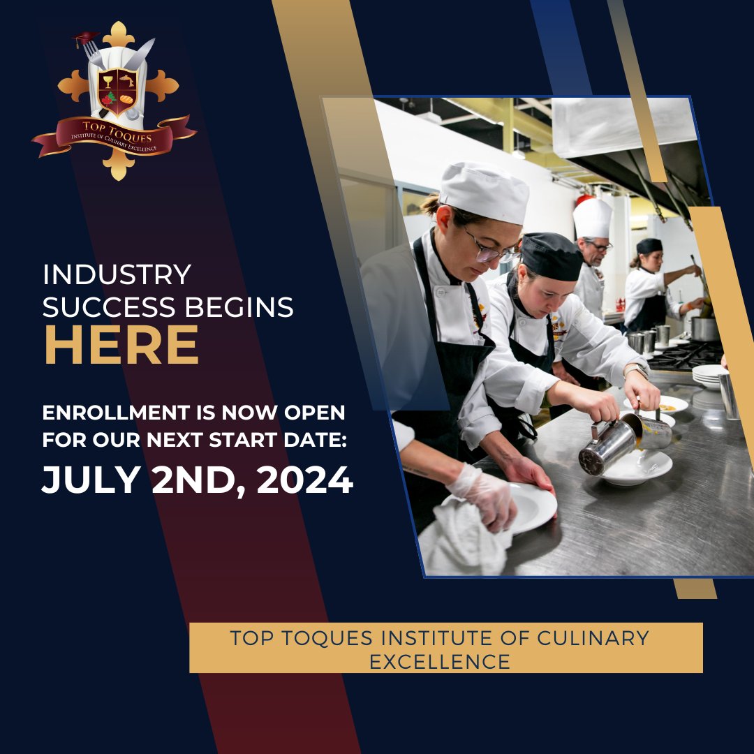 It's your time to the next step in your culinary journey! Contact us about starting your training July 2nd! toptoques.ca #cheftraining #chef #culinarytraining #culinarystudent #kwawesome #culinaryarts #college #futurechef #supportlocal #kweats #waterooregion