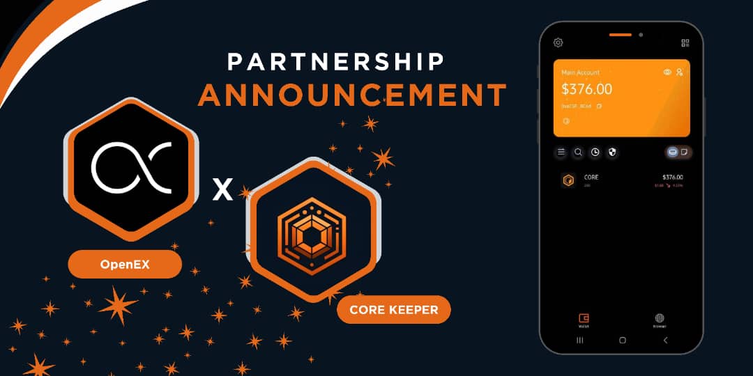 CoreKeeper_org's tweet image. THRILLING ANNOUNCEMENT!

We&apos;re thrilled to reveal our exciting new partnership with @openex_network! This collaboration brings Longswap to our DApp browser on the Core Keeper Wallet app, and when the OEX coin drops, it will be automatically whitelisted on our wallet by default!…