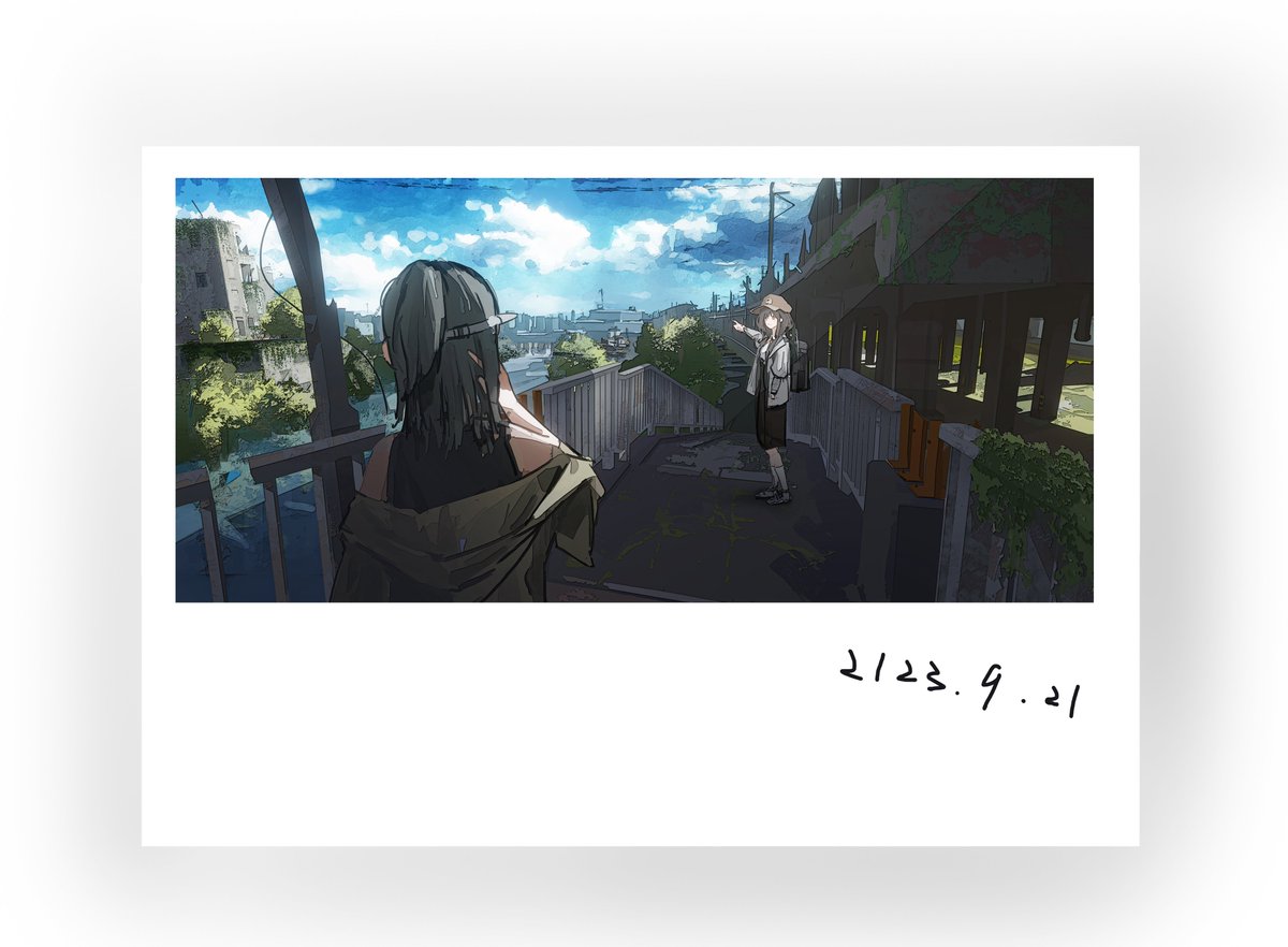 由某人拍摄的某场探索之旅的记录相册中的一部分。
ある人が撮影したある探索の旅の記録アルバムの一部。
#イラスト 
#オリジナル