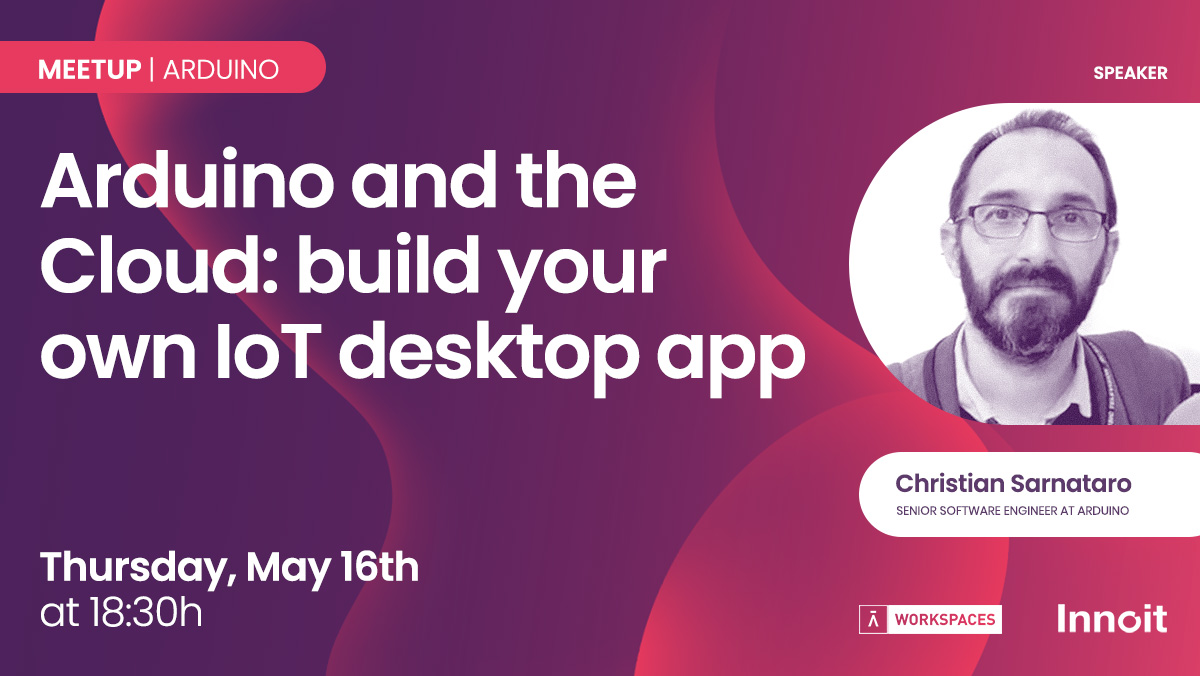 👋 El jueves 16 de mayo, hablaremos sobre #ArduinoCloud. Además, desarrollaremos una aplicación de escritorio con #React, #Vite y #Electron. + Info y registro👉meetu.ps/e/N1NjF/ZXwGX/i #Arduino #OpenSource #Barcelona