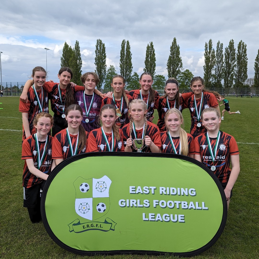 🏆🎉 Congratulations to the unstoppable Hornsea Sporting Girls U14! Who clinched victory once again in the East Riding Girls Cup Final, securing their Back-to-Back Champions status! 🌟