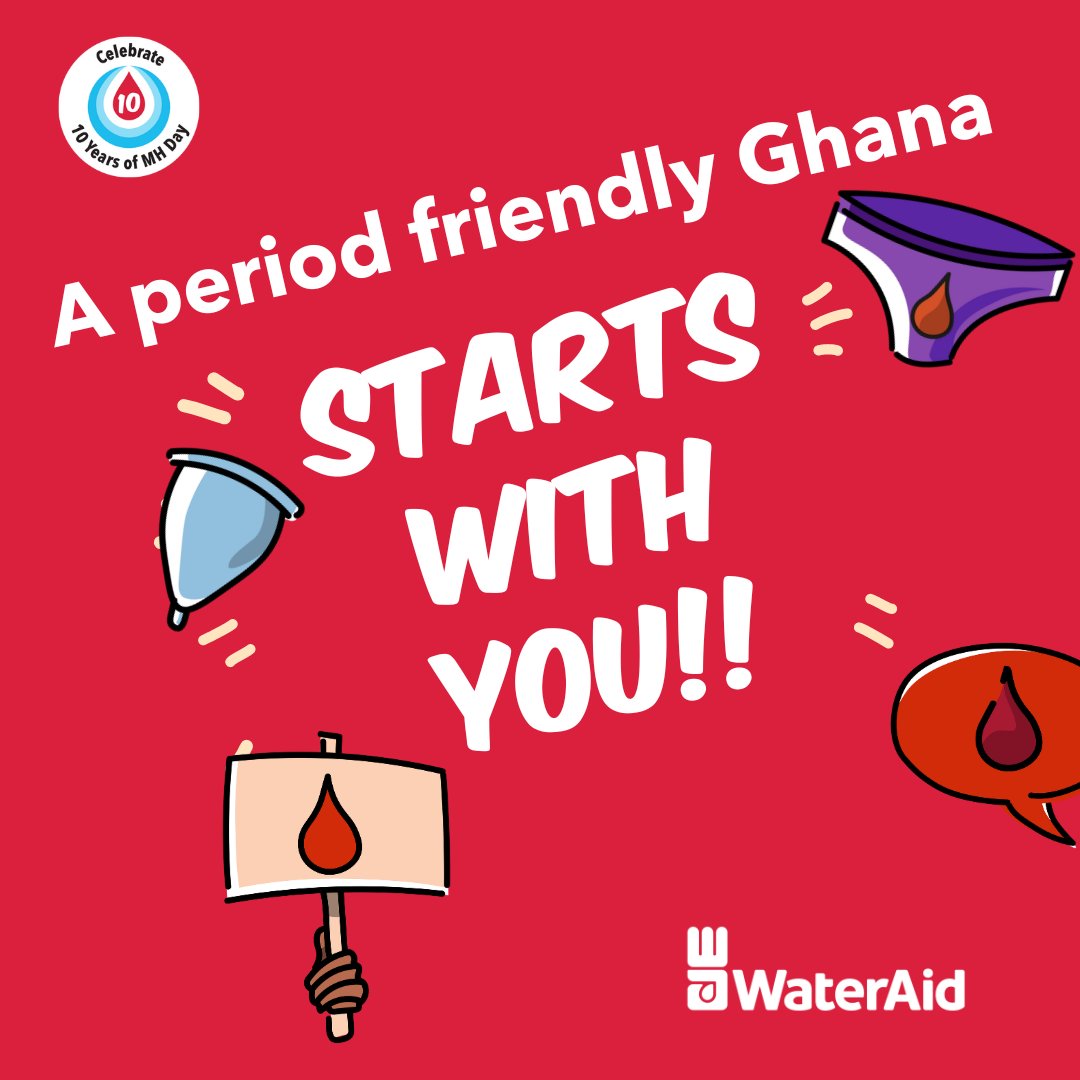 A period-friendly Ghana starts with YOU. Let's address menstrual health by promoting education, hygiene, privacy, safe disposal, and supportive policies. Menstruation should matter to you!! #PeriodFriendlyGhana #MenstrualHealth #MHDay2024