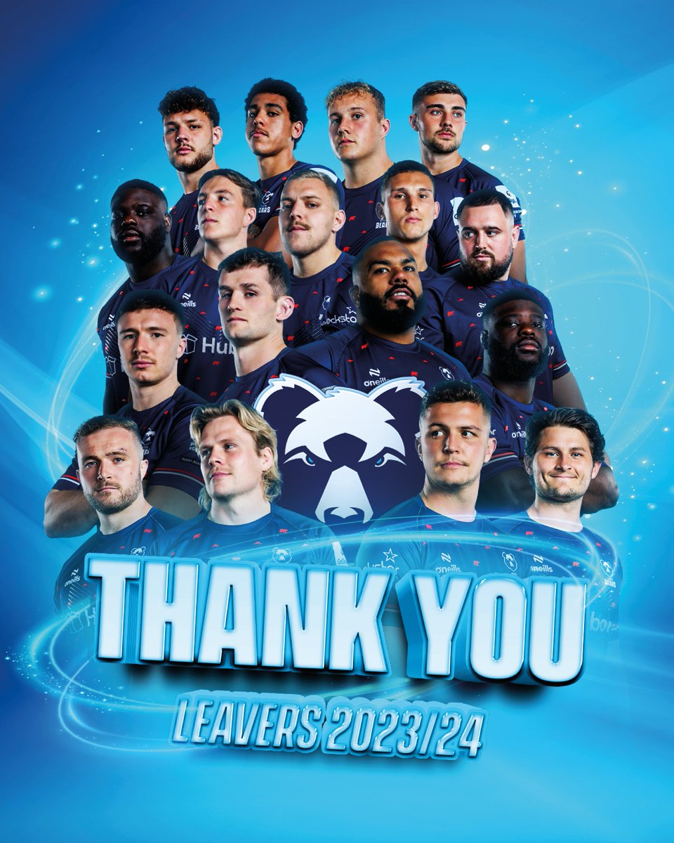 Once a Bear, always a Bear 🐻 The club can confirm 1⃣7⃣ players who will depart the club at the conclusion of the 2023/24 season. We thank them for their hard work, commitment and contribution to the club 💙