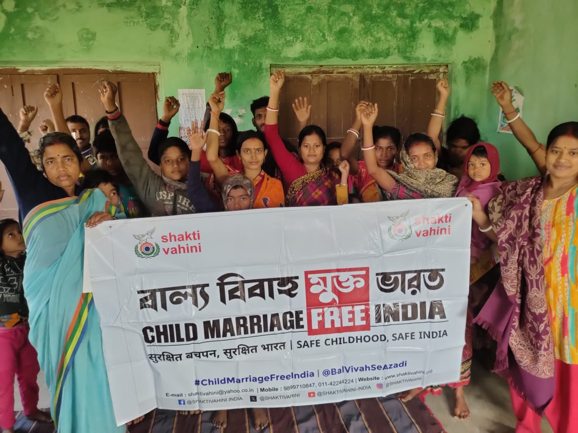 Child marriage should be firmly rejected as it imposes on the innocence of a child, whereas a marriage should ideally be a beautiful union of hearts. Let's stand against child marriage. #ChildMarriageFreeIndia #EndChildMarriage #SHAKTIVAHINI