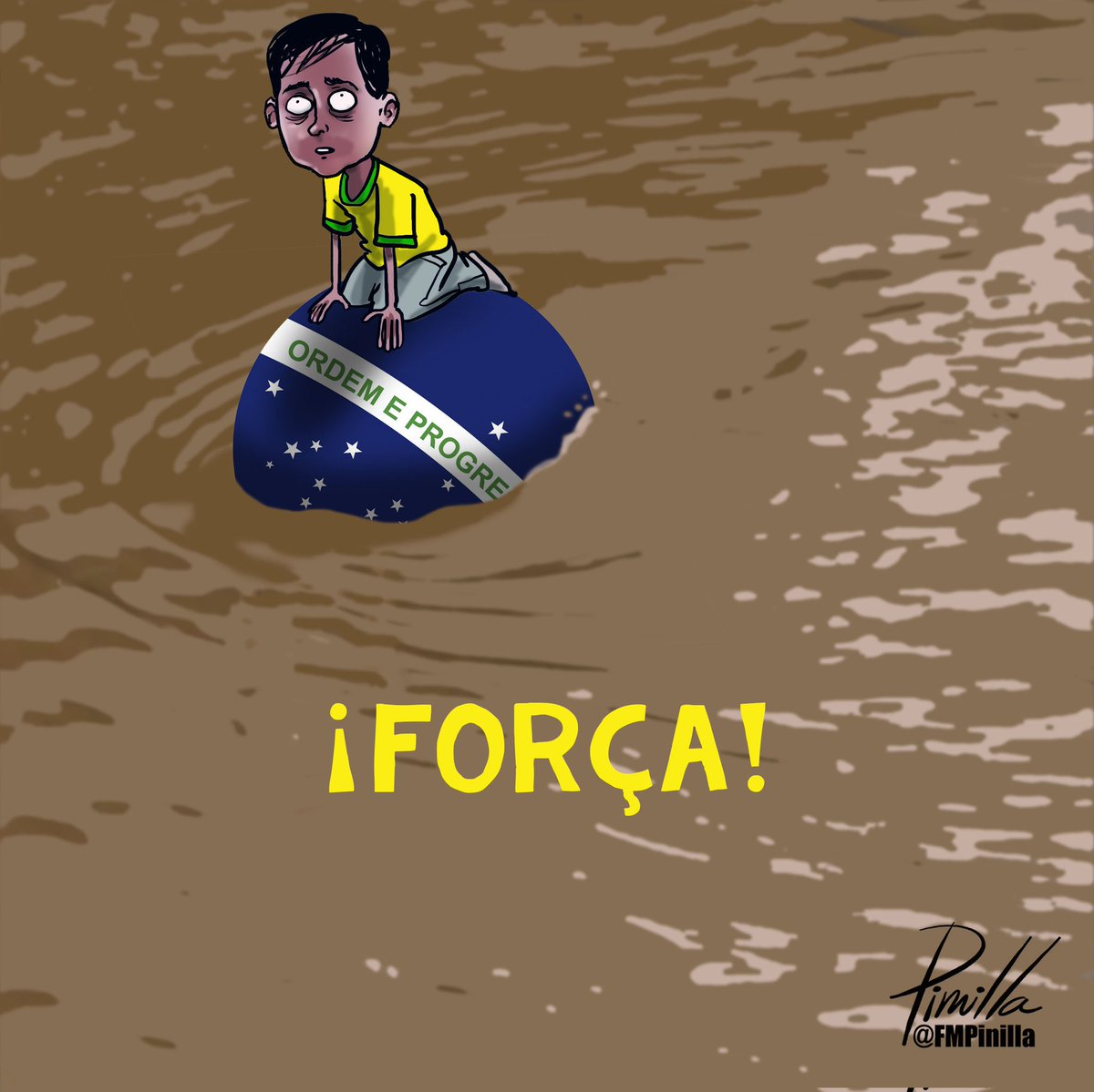 ¡Fuerza #brasil🇧🇷!
•
#dibujolibre para @dlasamericas_
•
#caricatura #cartoon #usa #eeuu🇺🇸 #eeuuu #politicalcartoon #brasil