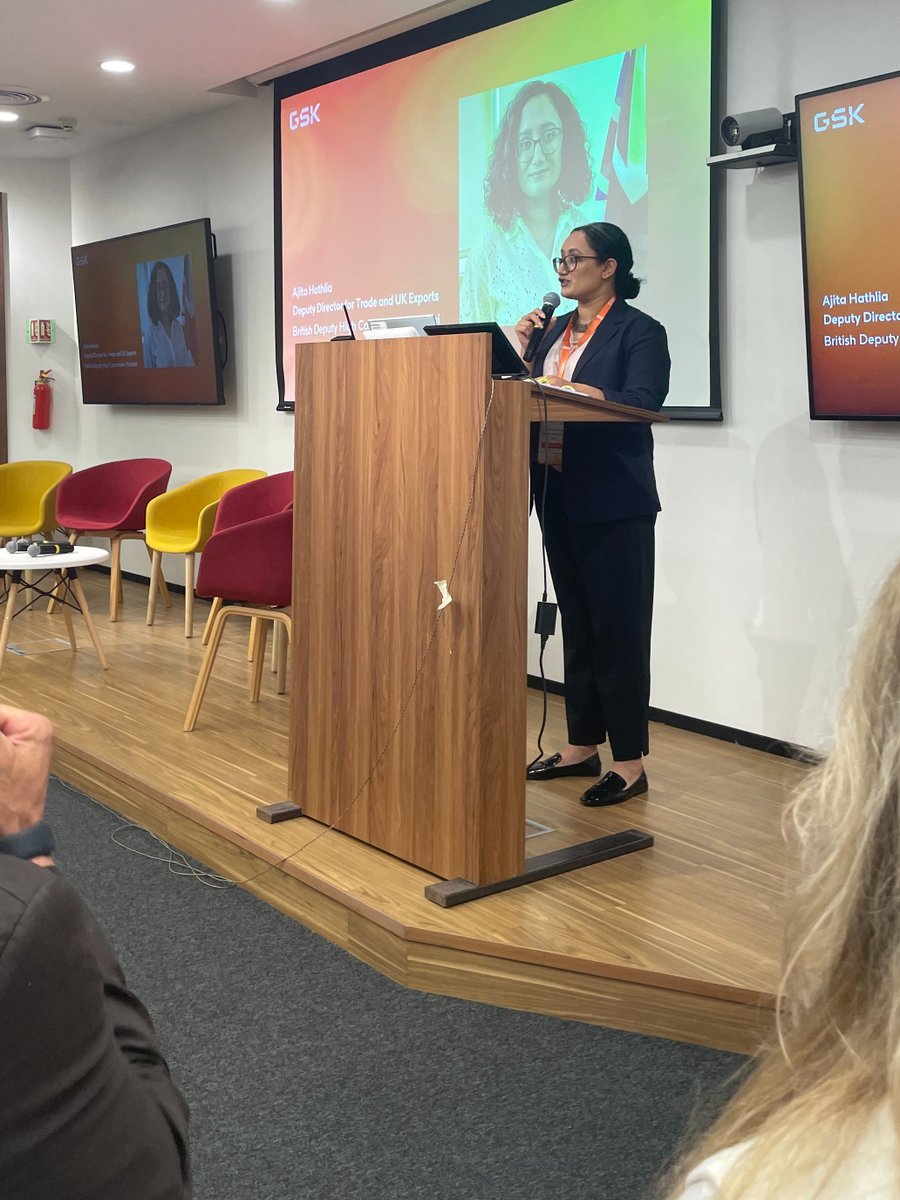 Deputy Director Trade @AjitaHathlia joined @GSK's Water Forum to learn about their CSR initiative - Rejuvenating the Godavari Basin, and the long-term goal of achieving water neutrality. 🇬🇧 is committed to working with 🇮🇳 on fostering a low-carbon, climate-resilient future.