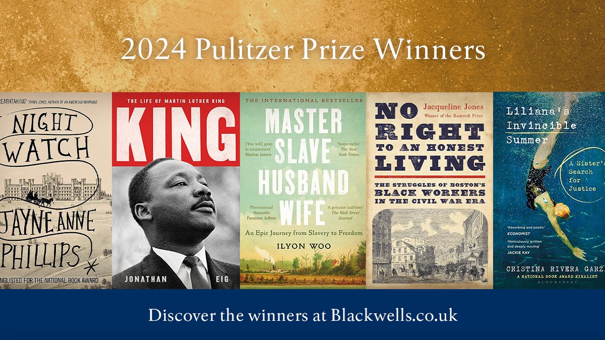 🏆AND THE WINNERS ARE... The 2024 #Pulitzer prizes have been awarded and we have compiled all of the excellent Books winners in a browsable collection. 📚 Discover the winners: Blackwells.co.uk/bookshop/colle…
