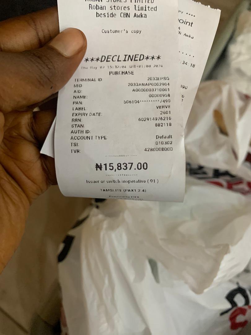 Macreamy Anthony (Duke of Music) (@talk2macreamy) on Twitter photo Abeg I go shop somethings on Friday for <a href="/Robanstoresngr/">Roban Stores</a> and I was debited with an unsuccessful transaction by using my card <a href="/myaccessbank/">Access Bank Plc</a> i was told 24hrs reversal go dey. Omo I don tire o because I no fit go bank. Make una rectify am abeg. 😩😩 Abeg I go shop somethings on Friday for <a href="/Robanstoresngr/">Roban Stores</a> and I was debited with an unsuccessful transaction by using my card <a href="/myaccessbank/">Access Bank Plc</a> i was told 24hrs reversal go dey. Omo I don tire o because I no fit go bank. Make una rectify am abeg. 😩😩