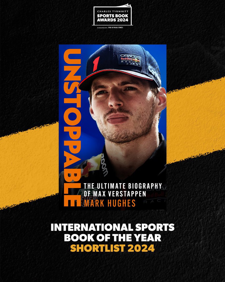 Congratulations to Mark Hughes as Unstoppable has been shortlisted in the International Sports Book of the Year Category, in the Charles Tyrwhitt Sports Book Awards 2024 in association with The Sunday Times.
#CTBSA24  #ReadingForSport