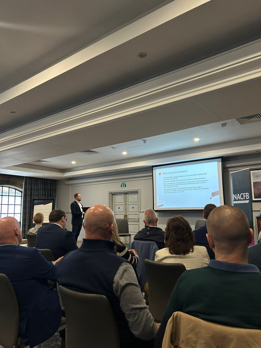 At the @NACFB’s #FFG event in Glasgow, attendees enjoy a Partner session with @RedFlagAlert's Richard West, who shares all things #Growth in a presentation on Growth Propensity Modelling📈
#NACFB #FundingFutureGrowth #NACFBEvents #CommercialFinance