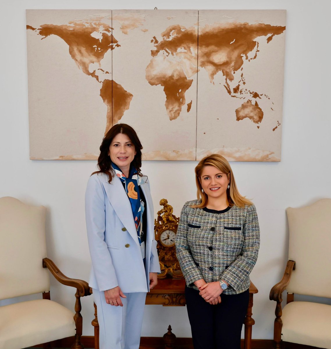 U/S @tripodimaria met with @irenefellin, Special Representative of @NATO SG, @jensstoltenberg. Appreciation for the Atlantic Alliance's new pluriannual strategy on Women, Peace and Security Agenda, which will be adopted at the upcoming NATO Summit in July in Washington.